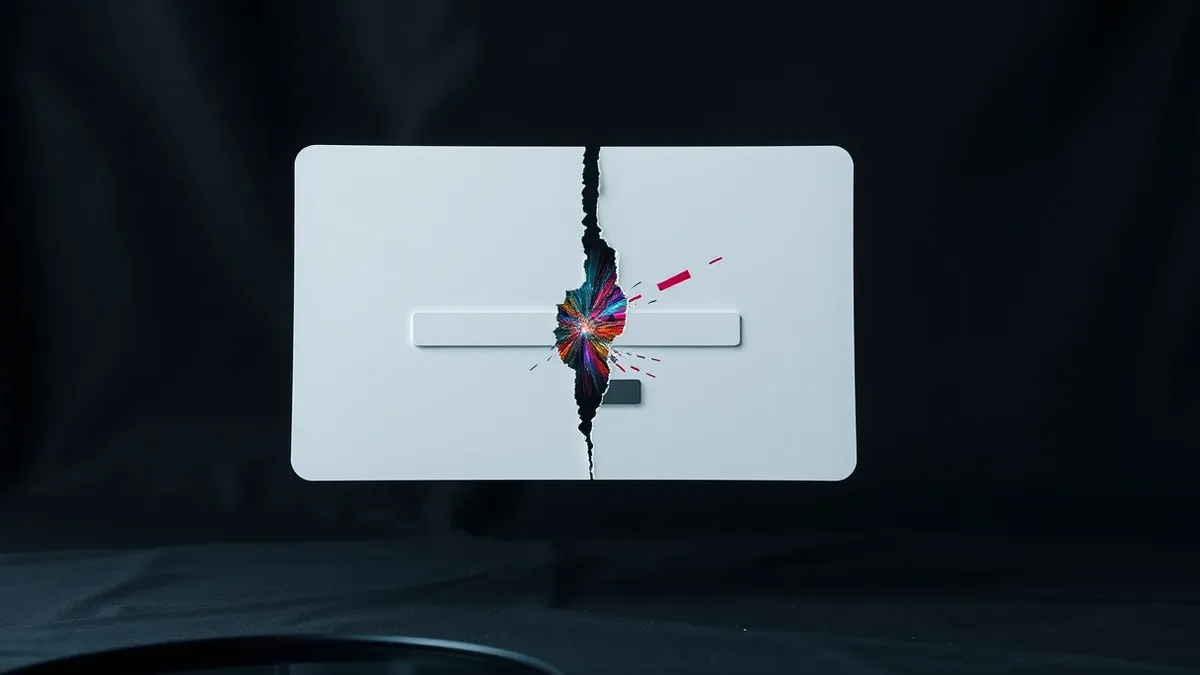Illustration: A sleek, generic login portal interface floats in mid-air, its blank input fields untouched.