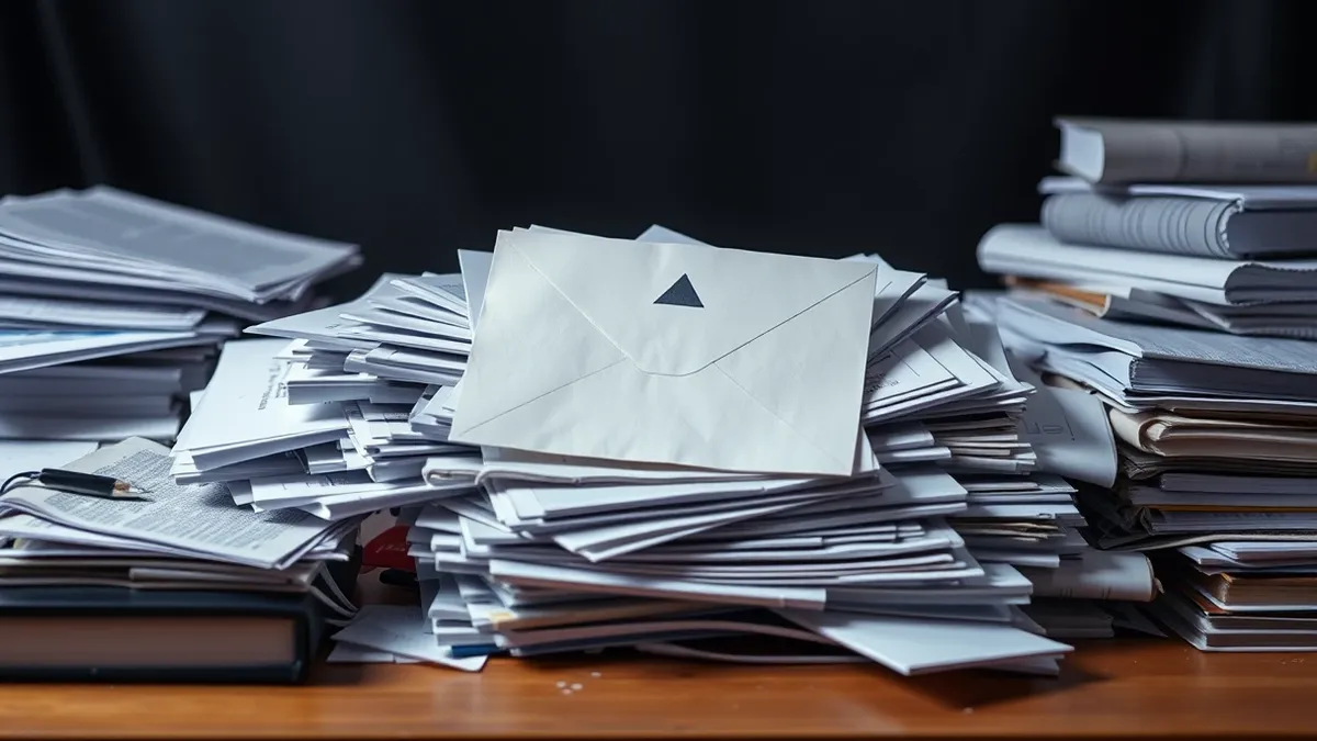 Illustration: A thick, chaotic pile of tangled technical manuals and dense engineering textbooks sits on a cluttered desk.