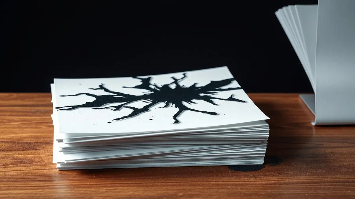 Illustration: A stack of blank white papers sits on a desk.
